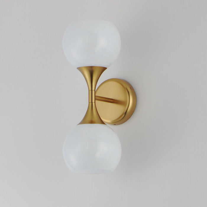 Maxim Neve 2-Light Wall Sconce Model: 21222MRNAB