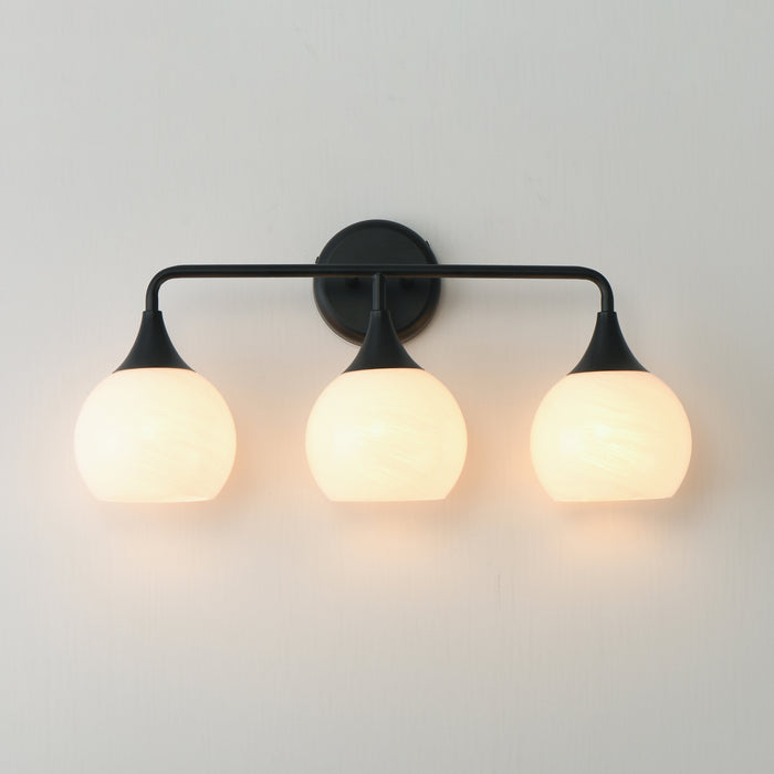 Maxim Neve 3-Light Bath Vanity Model: 21223MRBK