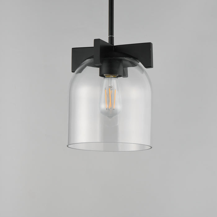 Maxim Scoop 1-Light Pendant/Flush Mount Model: 21230CLBK