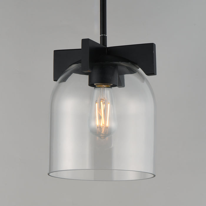 Maxim Scoop 1-Light Pendant/Flush Mount Model: 21230CLBK