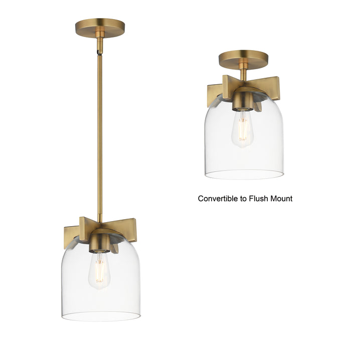 Maxim Scoop 1-Light Pendant/Flush Mount Model: 21230CLNAB