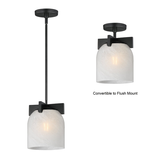 Maxim Scoop 1-Light Pendant/Flush Mount Model: 21230MRBK