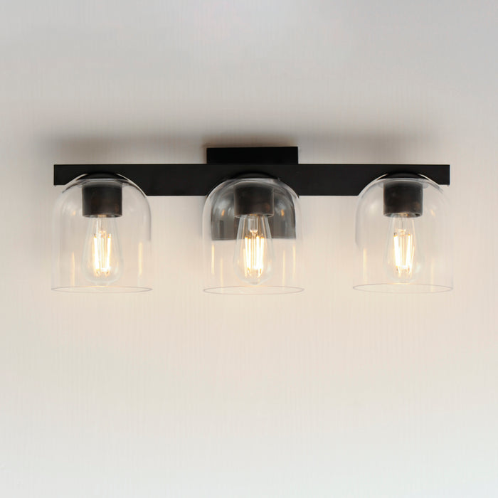 Maxim Scoop 3-Light Bath Vanity Model: 21233CLBK