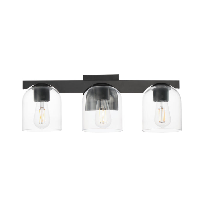 Maxim Scoop 3-Light Bath Vanity Model: 21233CLBK