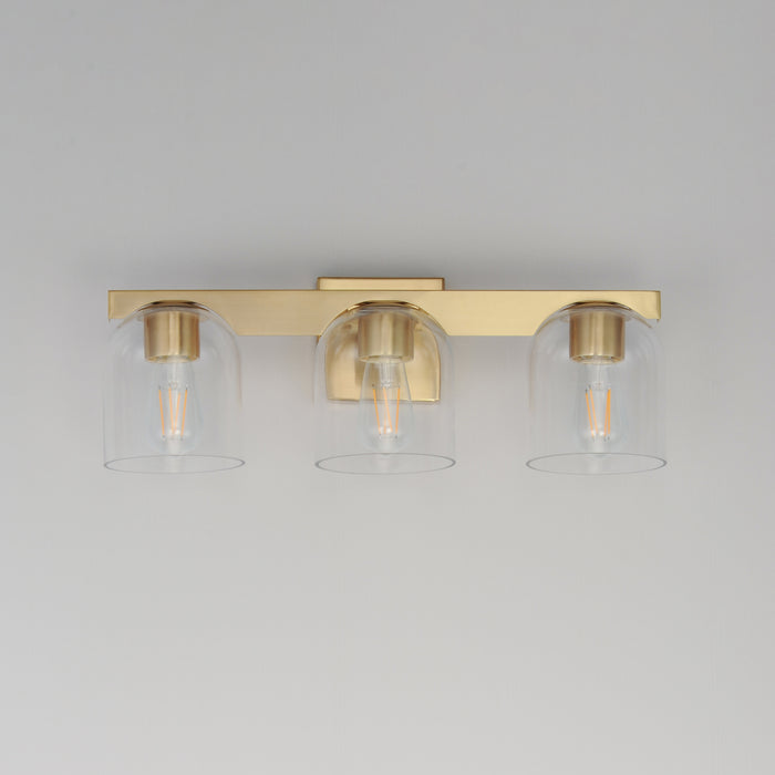 Maxim Scoop 3-Light Bath Vanity Model: 21233CLNAB