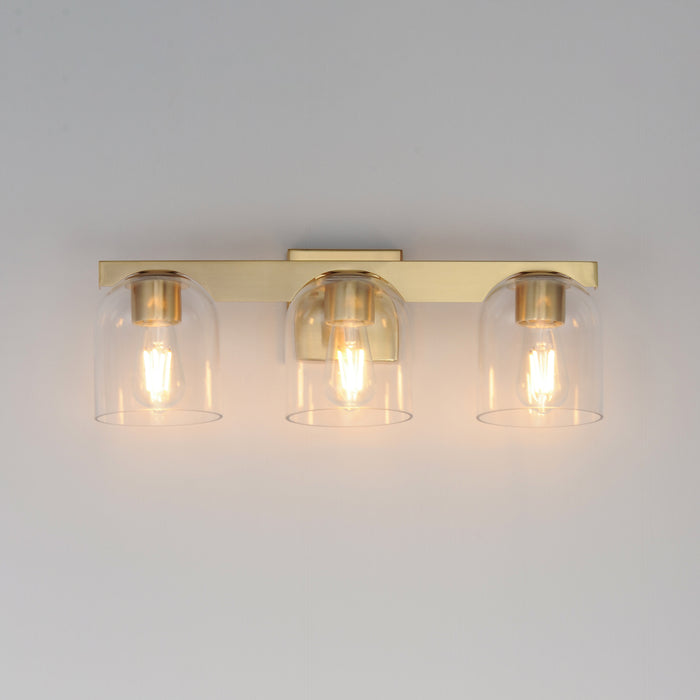 Maxim Scoop 3-Light Bath Vanity Model: 21233CLNAB