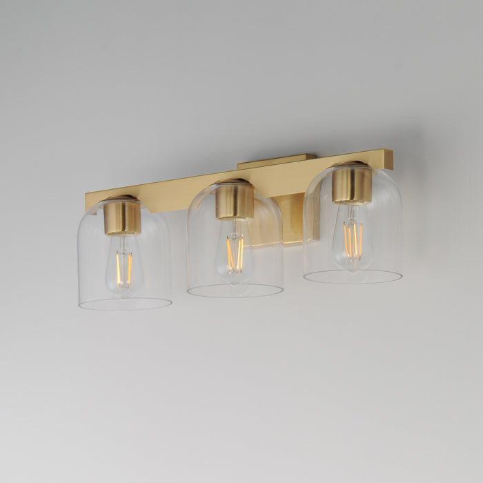 Maxim Scoop 3-Light Bath Vanity Model: 21233CLNAB