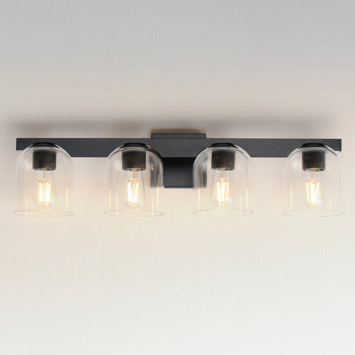Maxim Scoop 4-Light Bath Vanity Model: 21234CLBK
