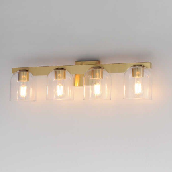 Maxim Scoop 4-Light Bath Vanity Model: 21234CLNAB