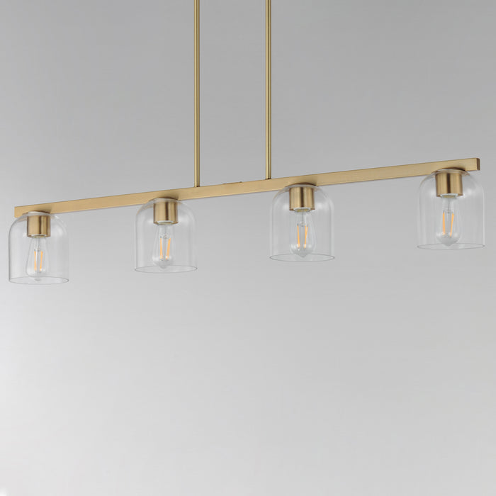 Maxim Scoop 4-Light Linear Pendant Model: 21236CLNAB
