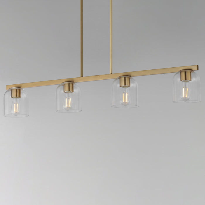 Maxim Scoop 4-Light Linear Pendant Model: 21236CLNAB
