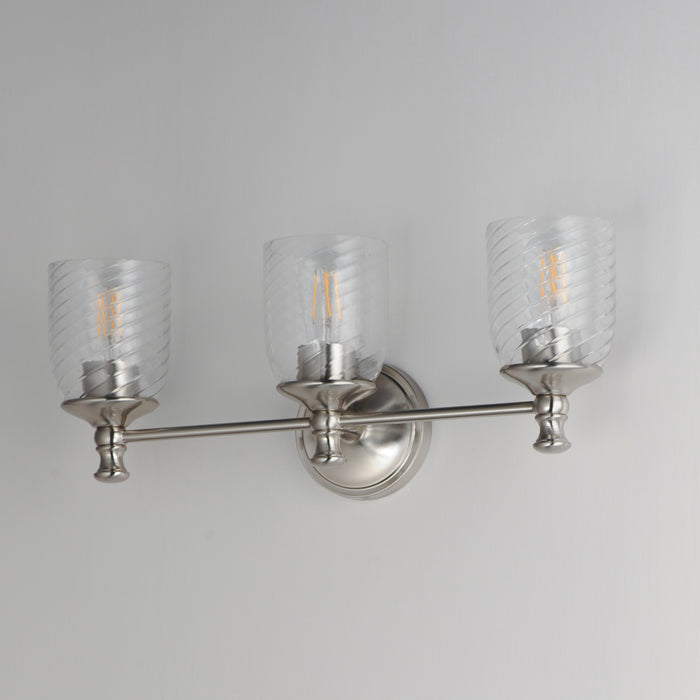 Maxim Swirl 3-Light Bath Vanity Model: 21353CRSN