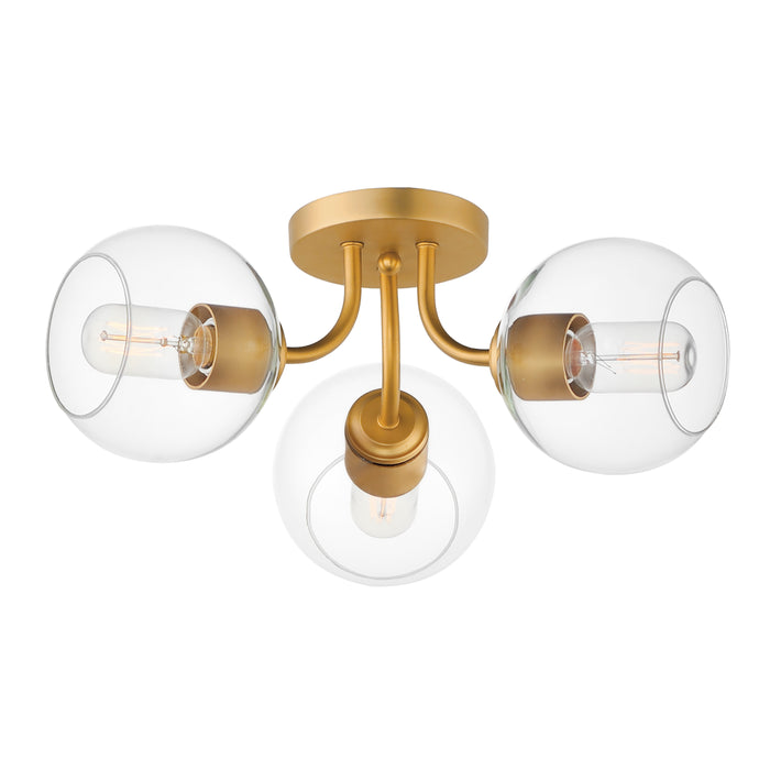 Maxim Knox 3-Light Semi-Flush Mount Model: 21634CLNAB