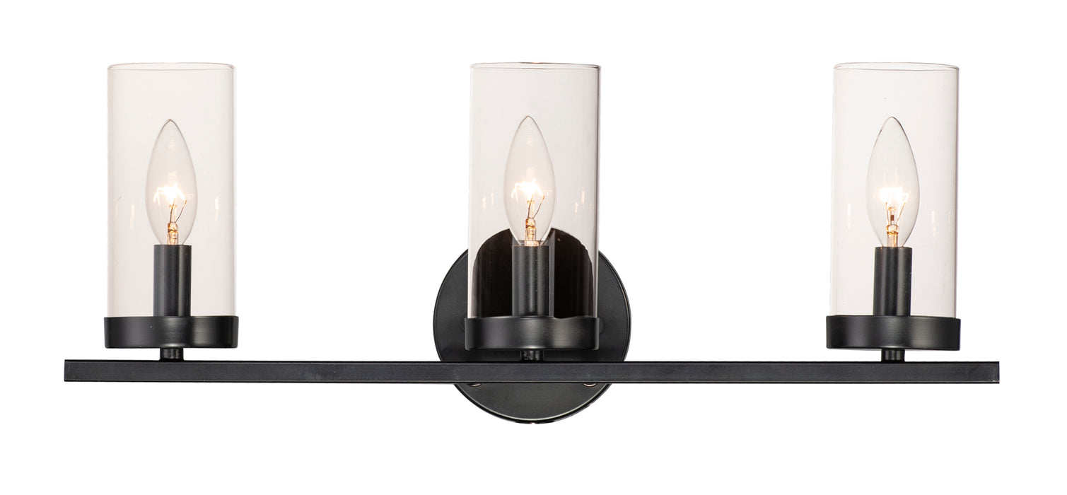 Maxim Sentinel 3-Light Bath Vanity Model: 25257CLBK