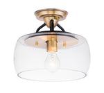 Maxim Goblet 1-Light Semi Flush Mount Model: 26129CLBZAB