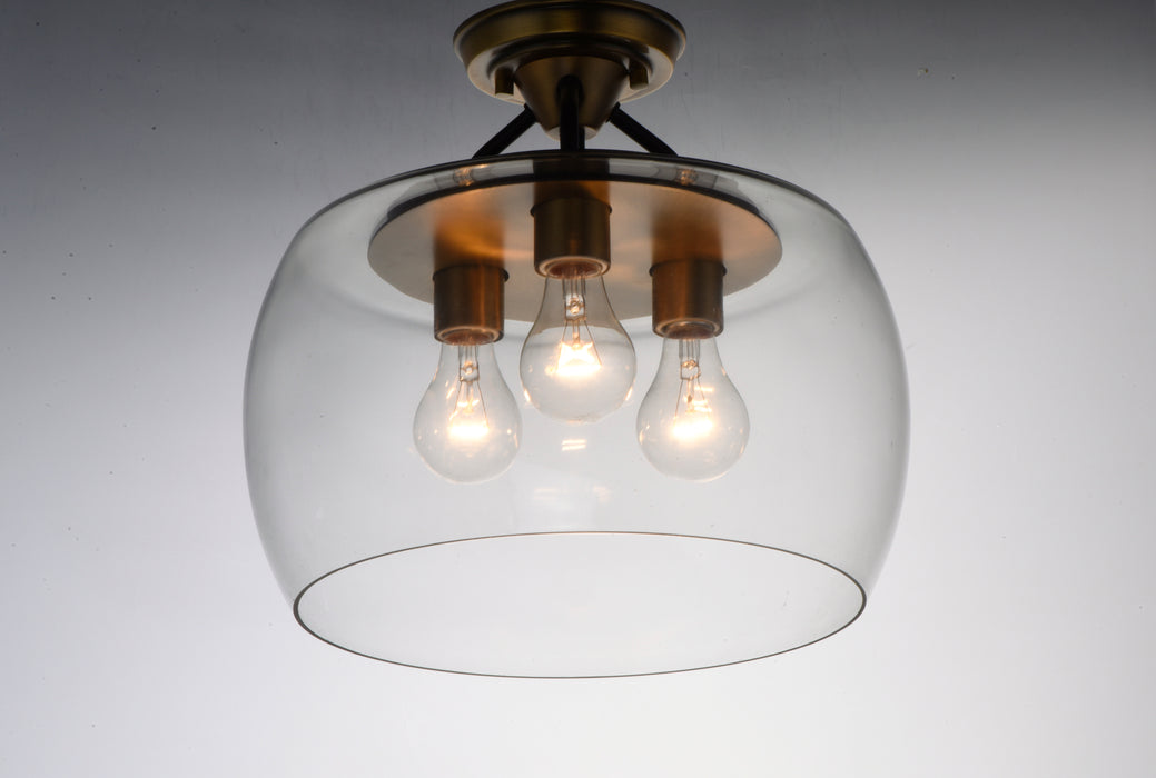 Maxim Goblet 3-Light Semi Flush Mount Model: 26130CLBZAB