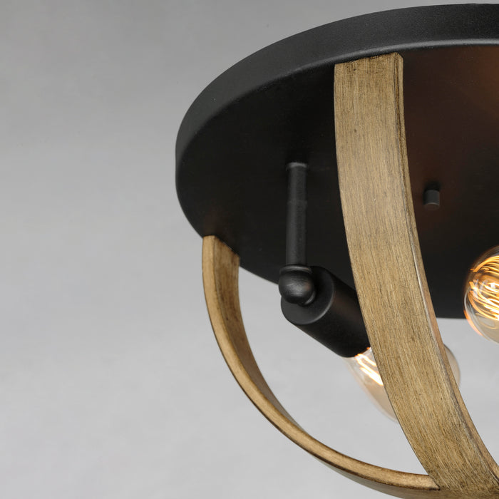 Maxim Compass 2-Light Flush Mount Model: 27570BWBK