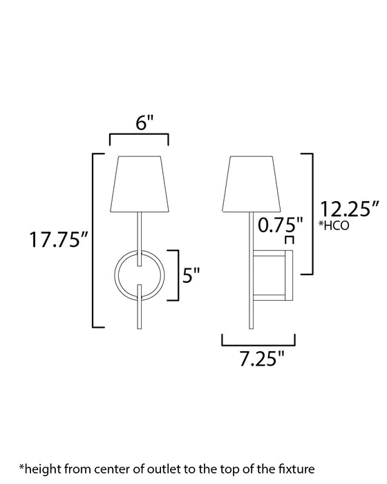 Maxim Paoli 1-Light Sconce Model: 27721OFCHL