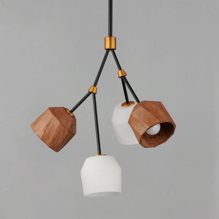 Maxim Akimbo 4-Light Pendant W LED Bulbs Model: 28274DBZAB