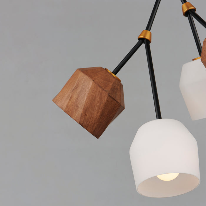 Maxim Akimbo 4-Light Pendant W LED Bulbs Model: 28274DBZAB