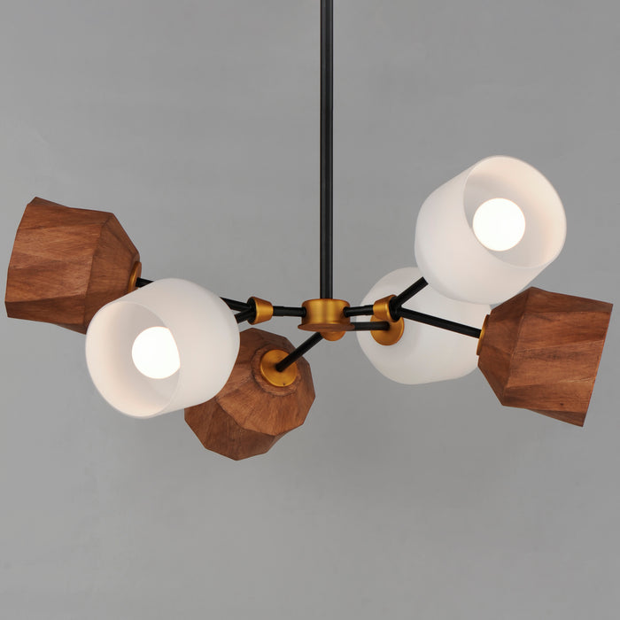 Maxim Akimbo 6-Light Pendant W LED Bulbs Model: 28276DBZAB