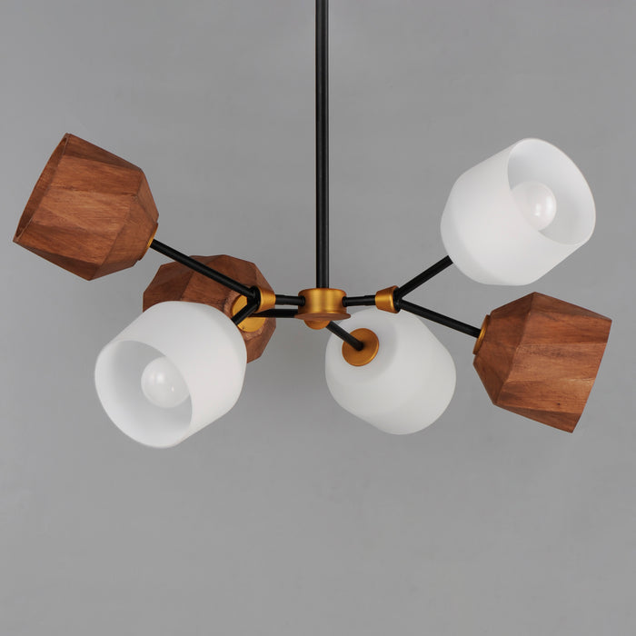 Maxim Akimbo 6-Light Pendant W LED Bulbs Model: 28276DBZAB