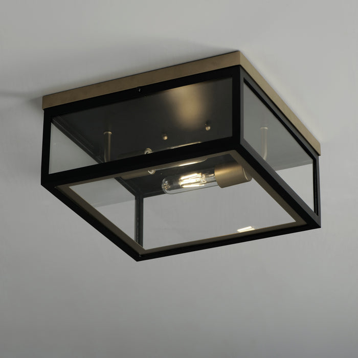 Maxim Neoclass 2-Light Outdoor Flush Mount Model: 30059CLBKGLD
