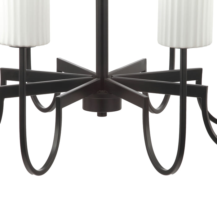 Maxim Town & Country 8-Light Chandelier Model: 32008SWBK