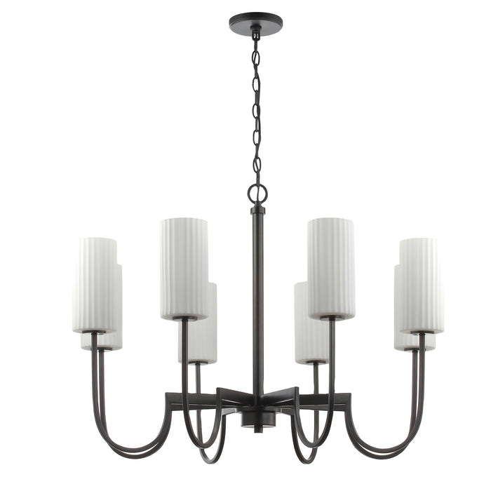 Maxim Town & Country 8-Light Chandelier Model: 32008SWBK