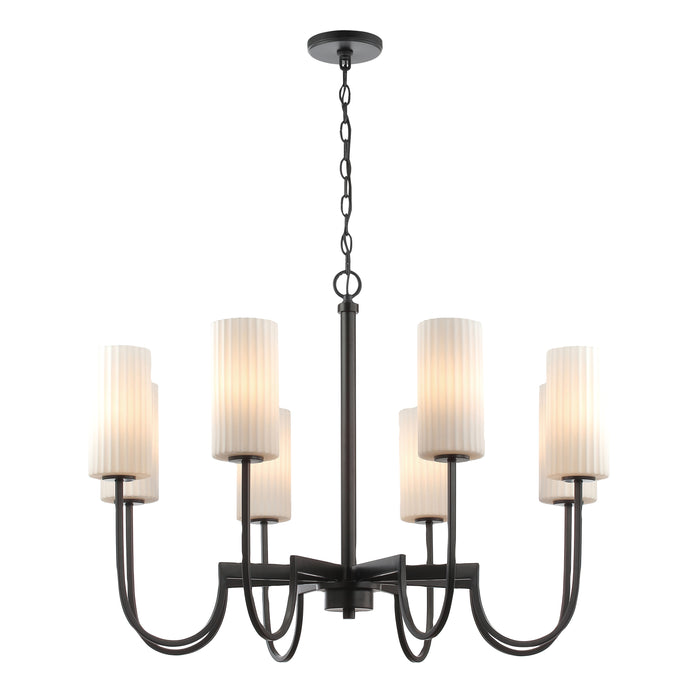 Maxim Town & Country 8-Light Chandelier Model: 32008SWBK