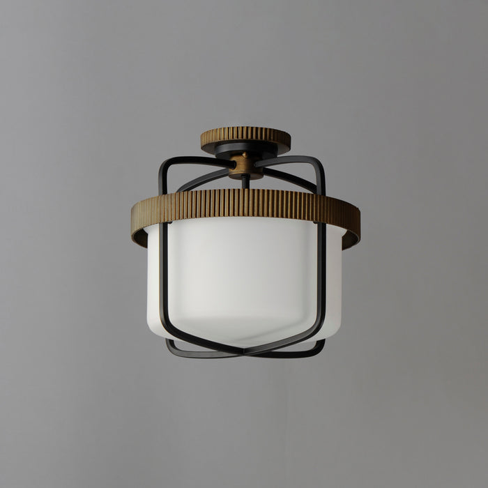 Maxim Ruffles 3-Light Semi Flush Mount Model: 32650SWBKAB