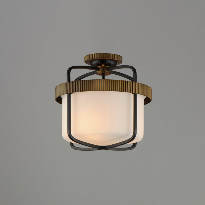Maxim Ruffles 3-Light Semi Flush Mount Model: 32650SWBKAB