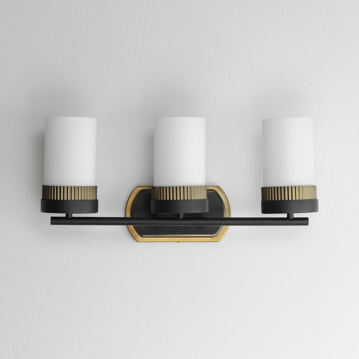 Maxim Ruffles 3-Light Bath Vanity Model: 32652SWBKAB