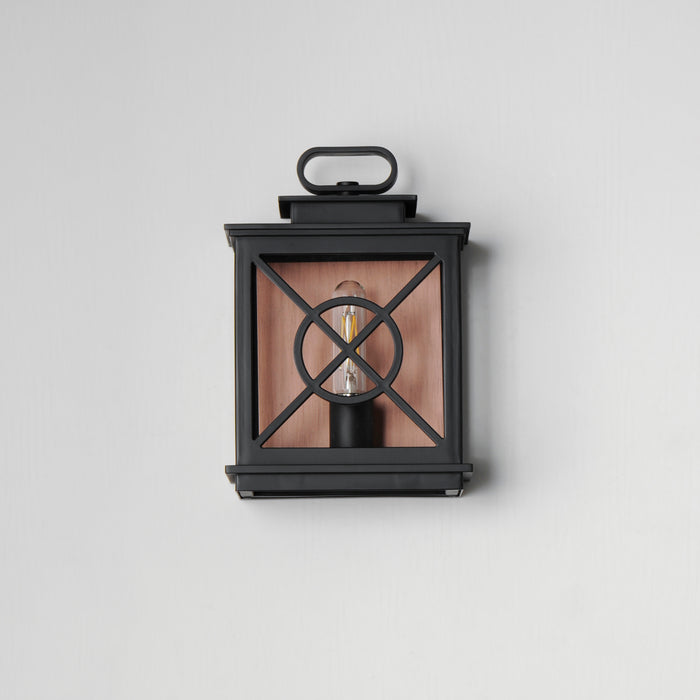 Maxim Yorktown VX 1-Light Outdoor Pocket Sconce Model: 40802CLACPBK