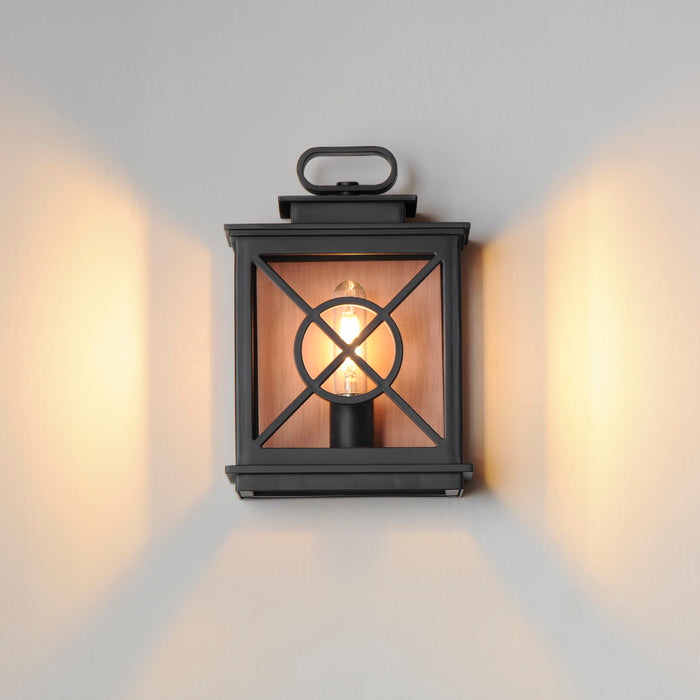 Maxim Yorktown VX 1-Light Outdoor Pocket Sconce Model: 40802CLACPBK