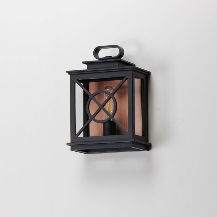Maxim Yorktown VX 1-Light Outdoor Pocket Sconce Model: 40802CLACPBK