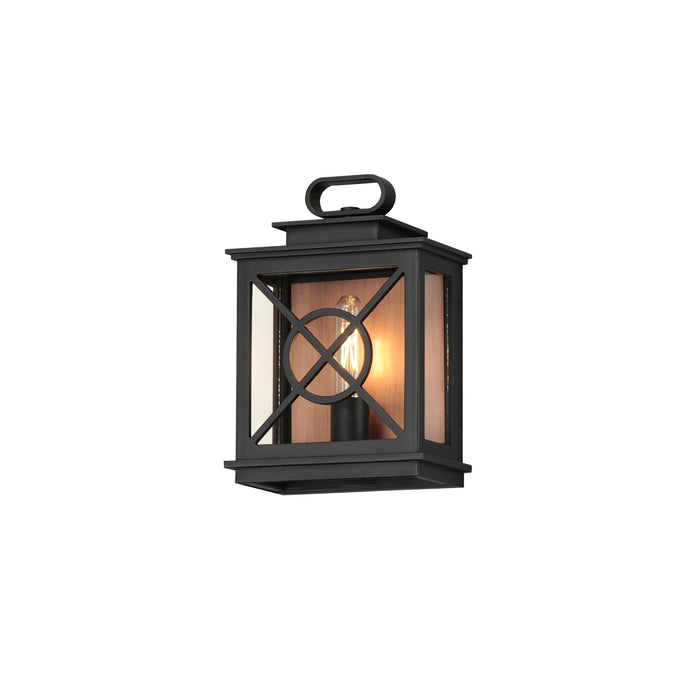 Maxim Yorktown VX 1-Light Outdoor Pocket Sconce Model: 40802CLACPBK