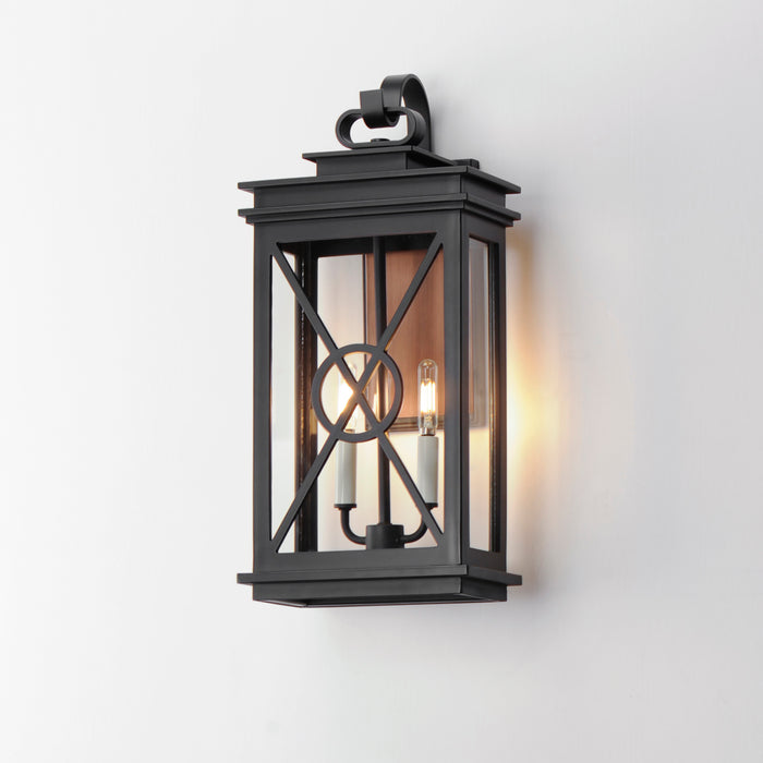 Maxim Yorktown VX 2-Light Outdoor Wall Sconce Model: 40806CLACPBK