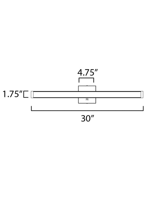 Maxim Spec 30 LED Bath Bar CCT Select Model: 52034PC
