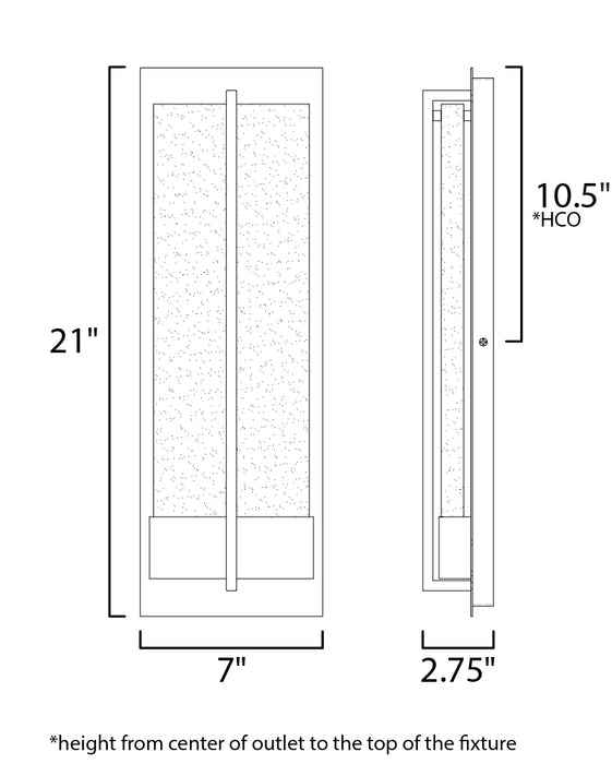 Maxim Cascade LED Outdoor Wall Sconce Model: 56194BGBK