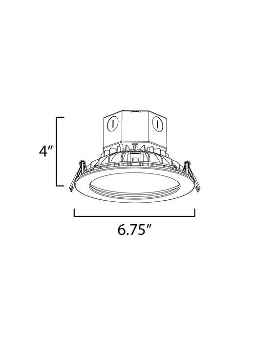 Maxim Cove 6 LED Recessed Downlight 3000K Model: 57797WTWT