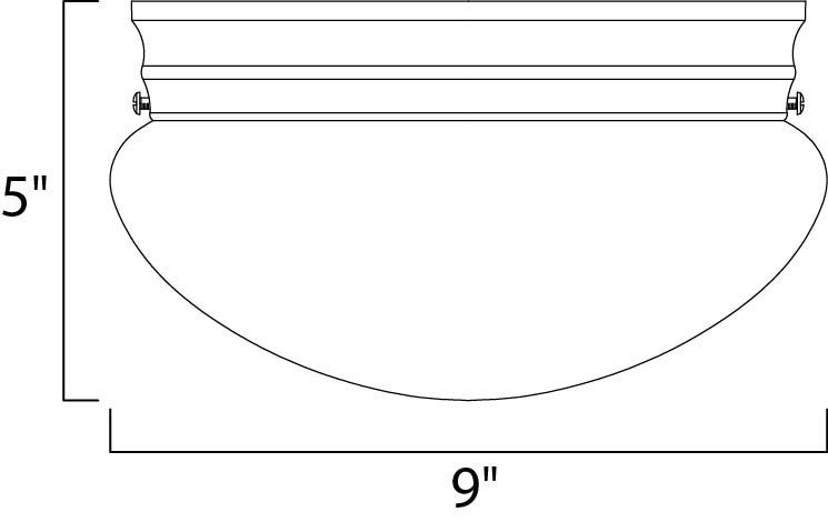Maxim Essentials 2-Light Flush Mount Model: 5881WTBK