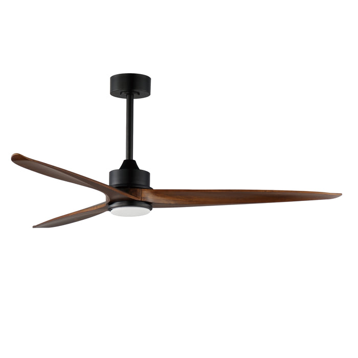 Maxim Woodwind 72 Solid Wood Blade Fan w LED Light Kit Model: 88833BK