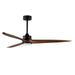 Maxim Woodwind 72 Solid Wood Blade Fan w LED Light Kit Model: 88833BK