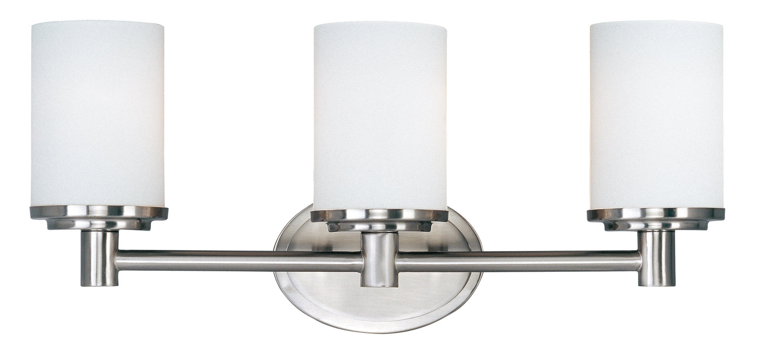 Maxim Cylinder 3-Light Bath Vanity Model: 9053SWSN