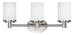 Maxim Cylinder 3-Light Bath Vanity Model: 9053SWSN
