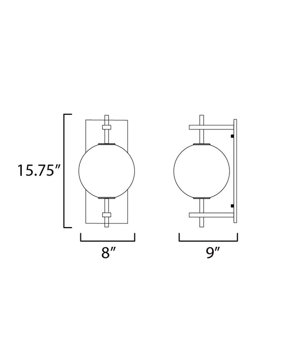 ET2 Axle LED Wall Sconce Model: E11041-24GLD