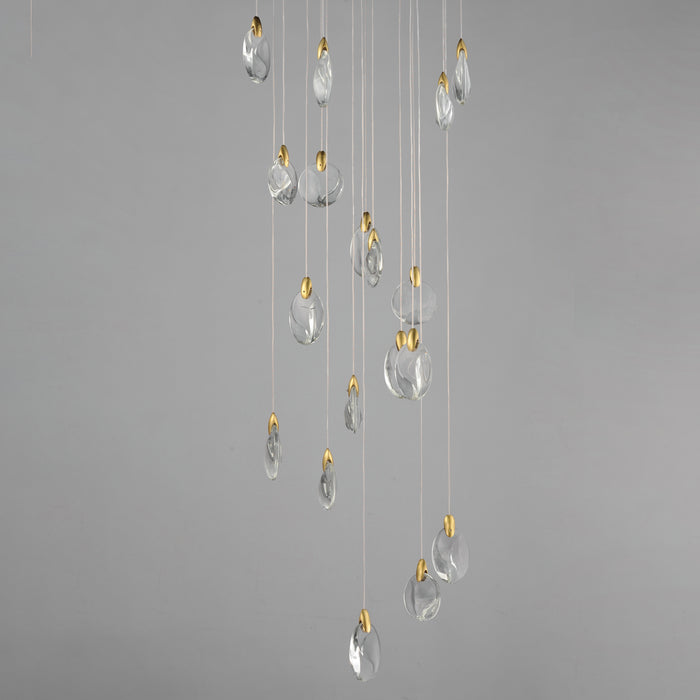ET2 Pebble 18-Light LED Pendant Model: E11079-122BKPG