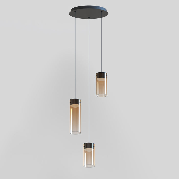 ET2 Highball Amber 3-Light LED Pendant Model: E21183-05GM