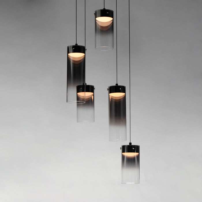 ET2 Highball Smoke 5-Light LED Pendant Model: E21185-142GM